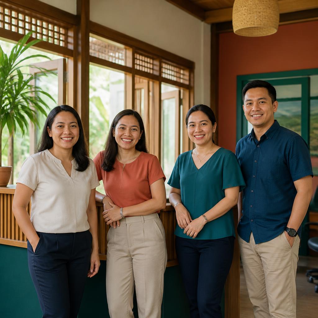 Hawak Kamay Bank team welcoming customers